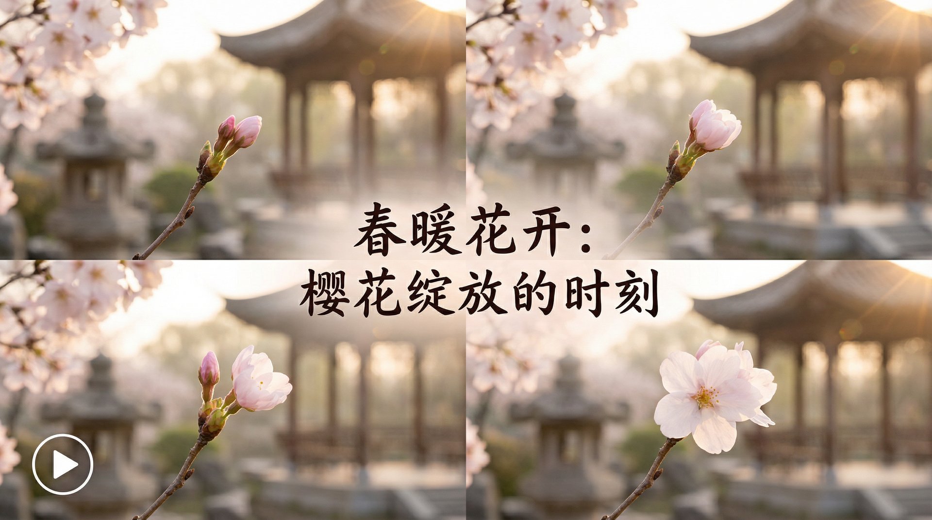香蕉视频植物视频樱花绽放延时摄影